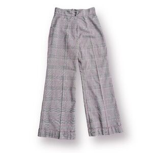 Vintage Wide Leg Wool Blend Trouser Size 14